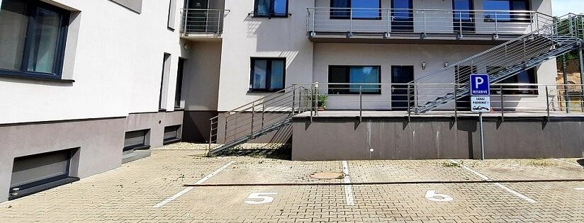 Additional parking behind the building