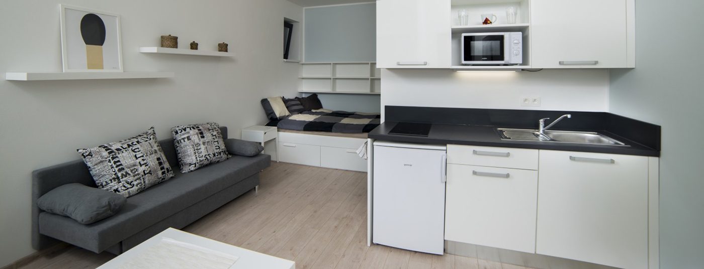 Apartmán s kuchynským kútom